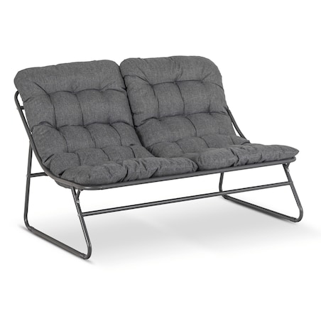 Zestaw Mebli Ogrodowych Wypoczynkowy Na Taras Ogród Działkę Szary MEGARA