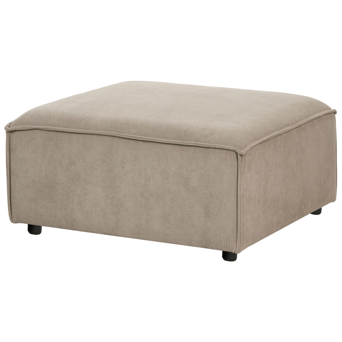 Otomana sztruksowa beżowoszara ARDAL