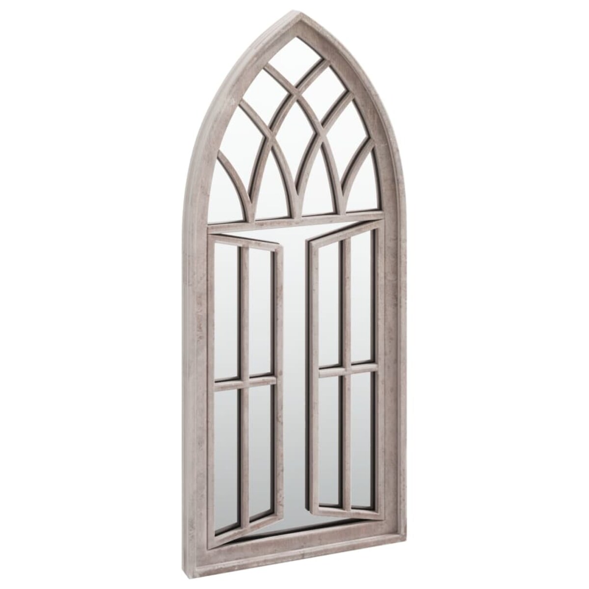 vidaXL Lustro ogrodowe, piaskowe, 70x30 cm, żelazne