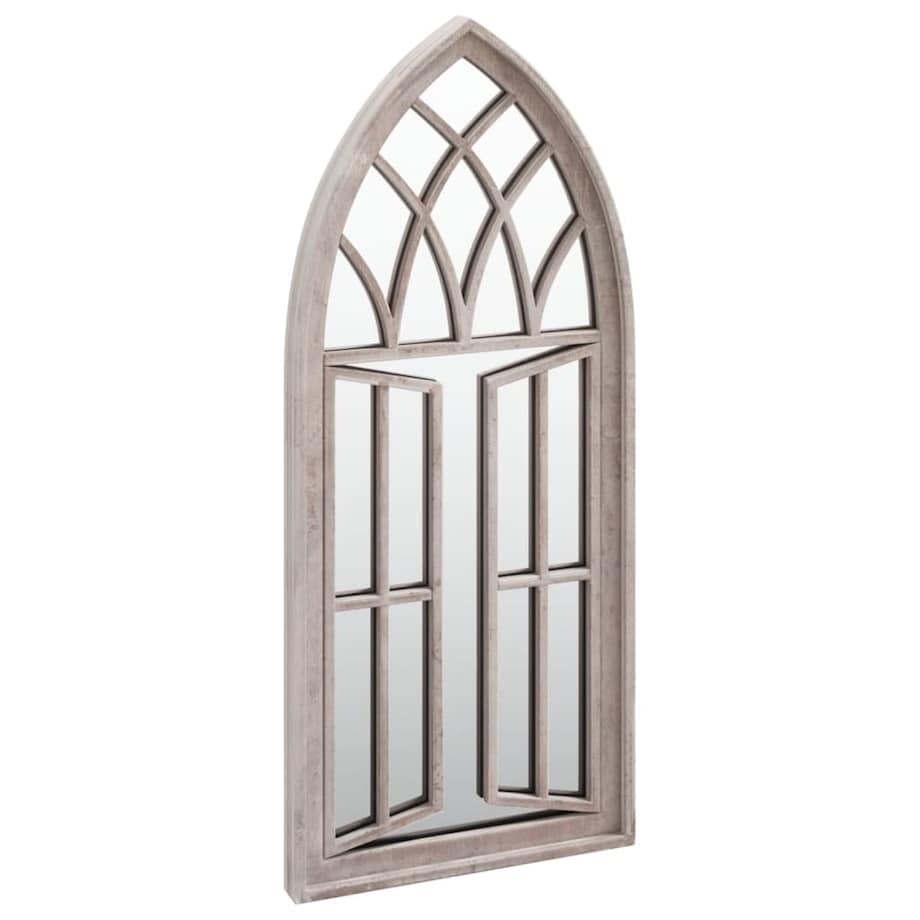 vidaXL Lustro ogrodowe, piaskowe, 70x30 cm, żelazne