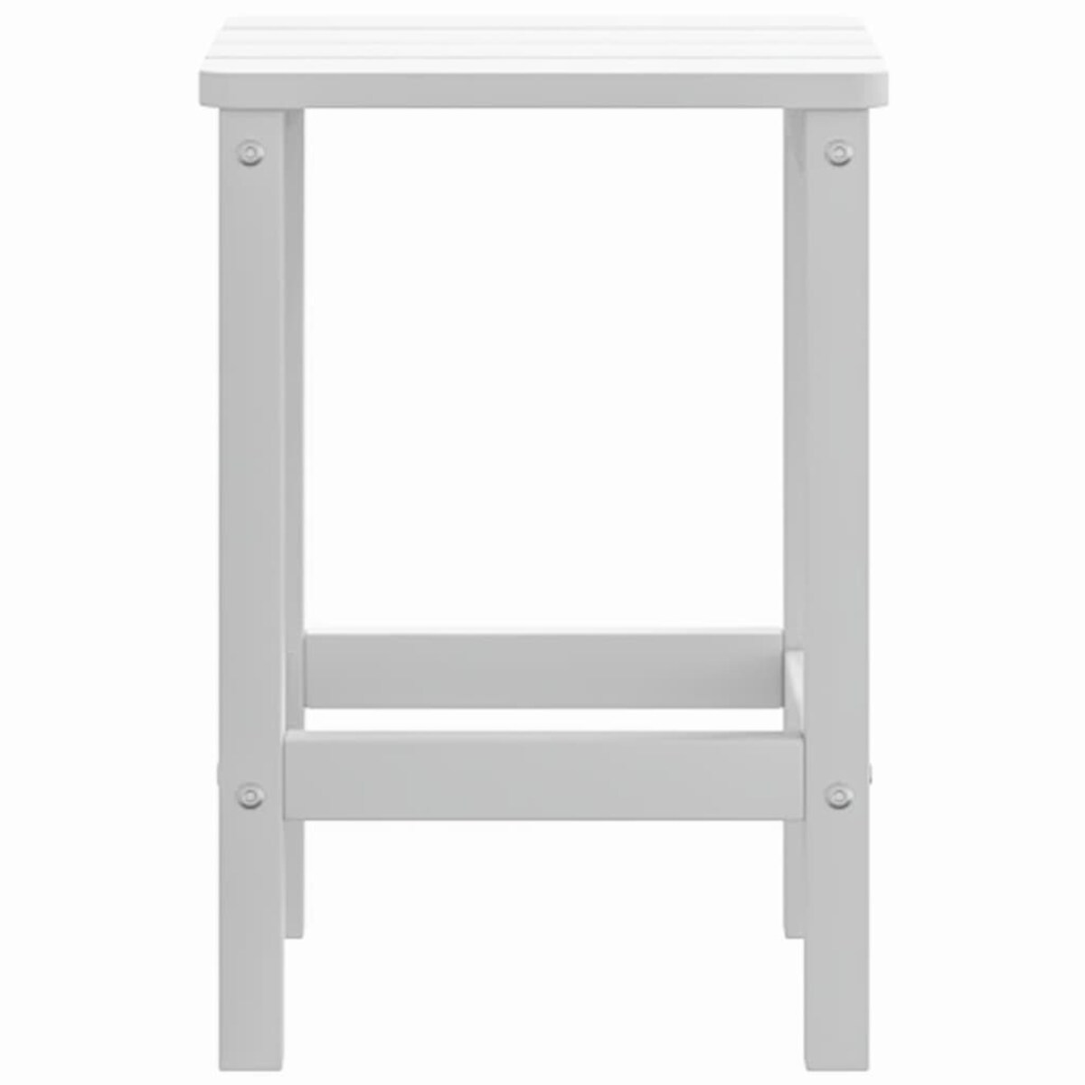 vidaXL Stolik ogrodowy Adirondack, biały, 38x38x46 cm, HDPE