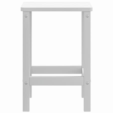 vidaXL Stolik ogrodowy Adirondack, biały, 38x38x46 cm, HDPE