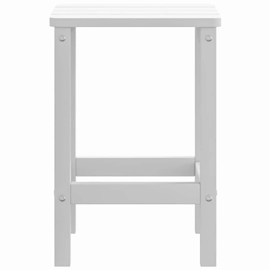 vidaXL Stolik ogrodowy Adirondack, biały, 38x38x46 cm, HDPE