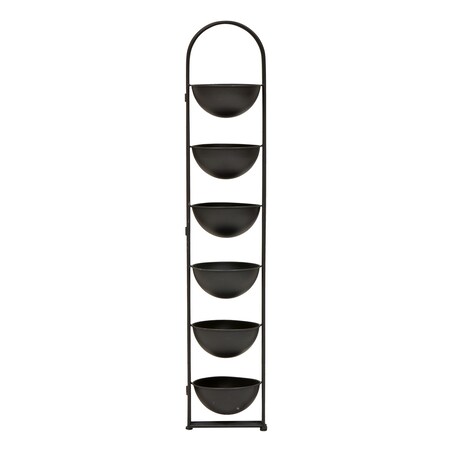 Kwietnik metalowy na 6 doniczek stojący 124x42x38 cm DISCRETO