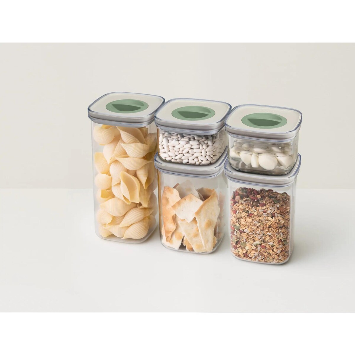 Zestaw 5 pojemników na żywność (2x 0,4L; 2x 1,0L; 1x 1,6L) SMART SEAL LEO BergHOFF