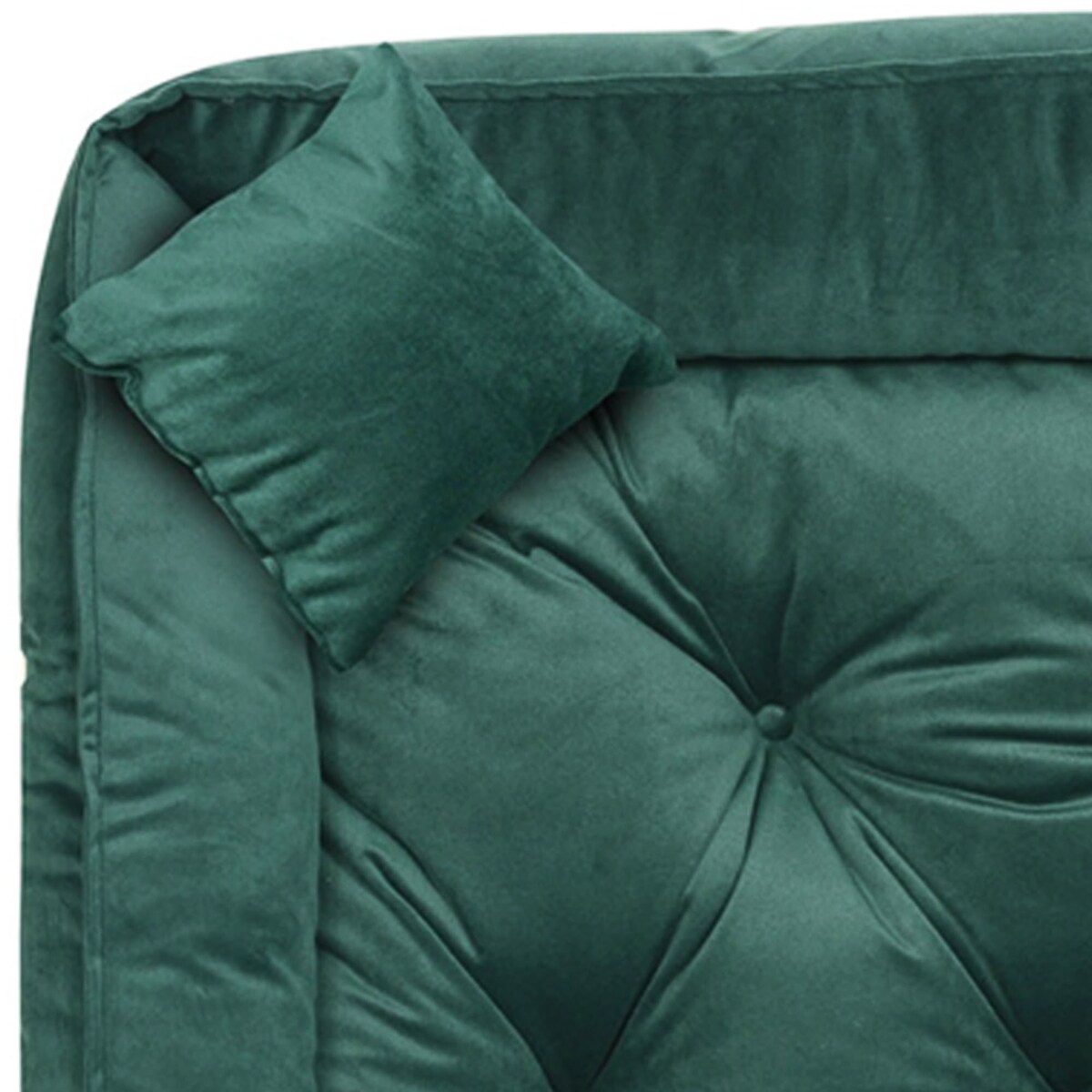 Legowisko Dla Małego Psa Welurowe 75X65 Cm Prestiżowe Ciemnozielone