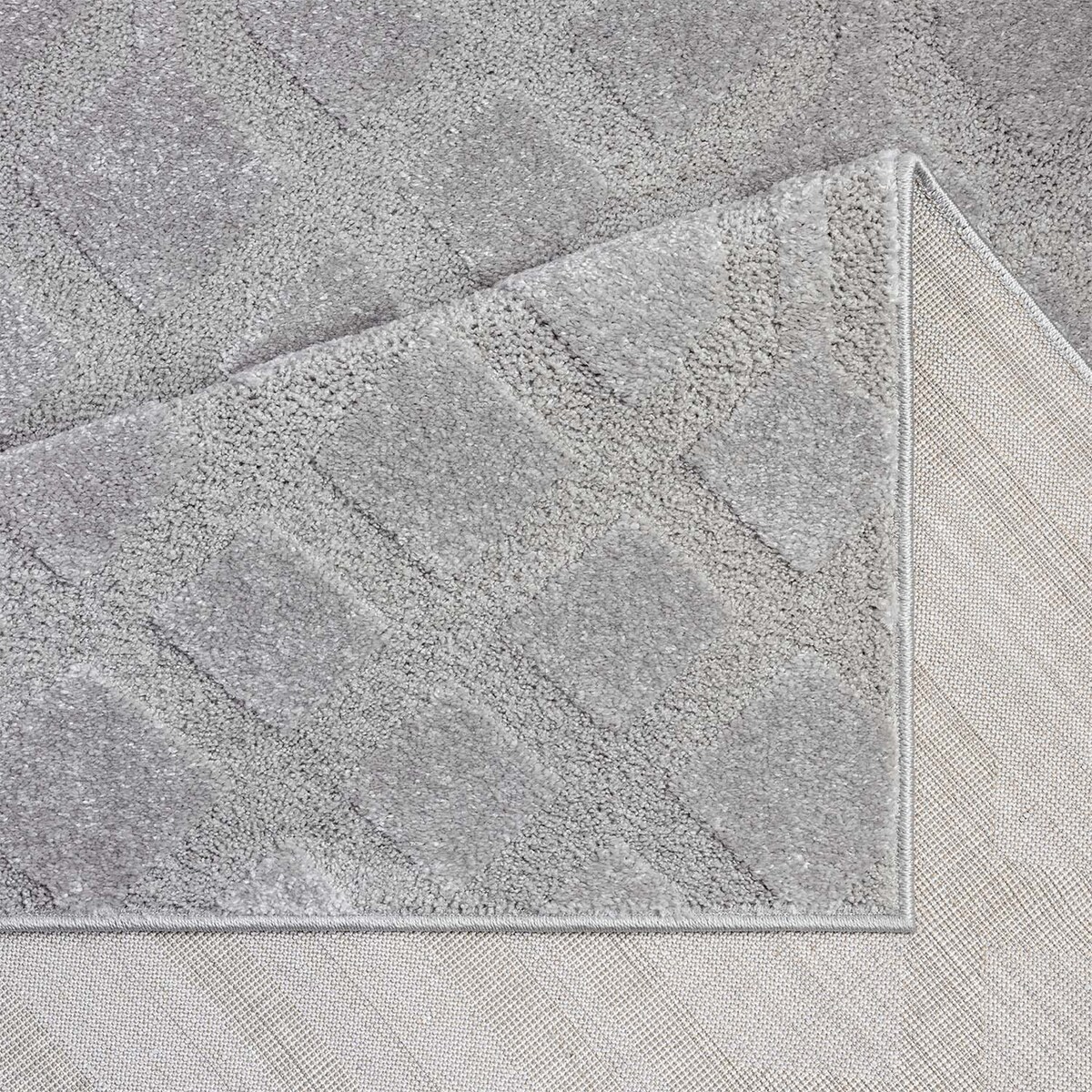 Dywan nowoczesny skandynawski high low Flaire 1380 szary 80x150