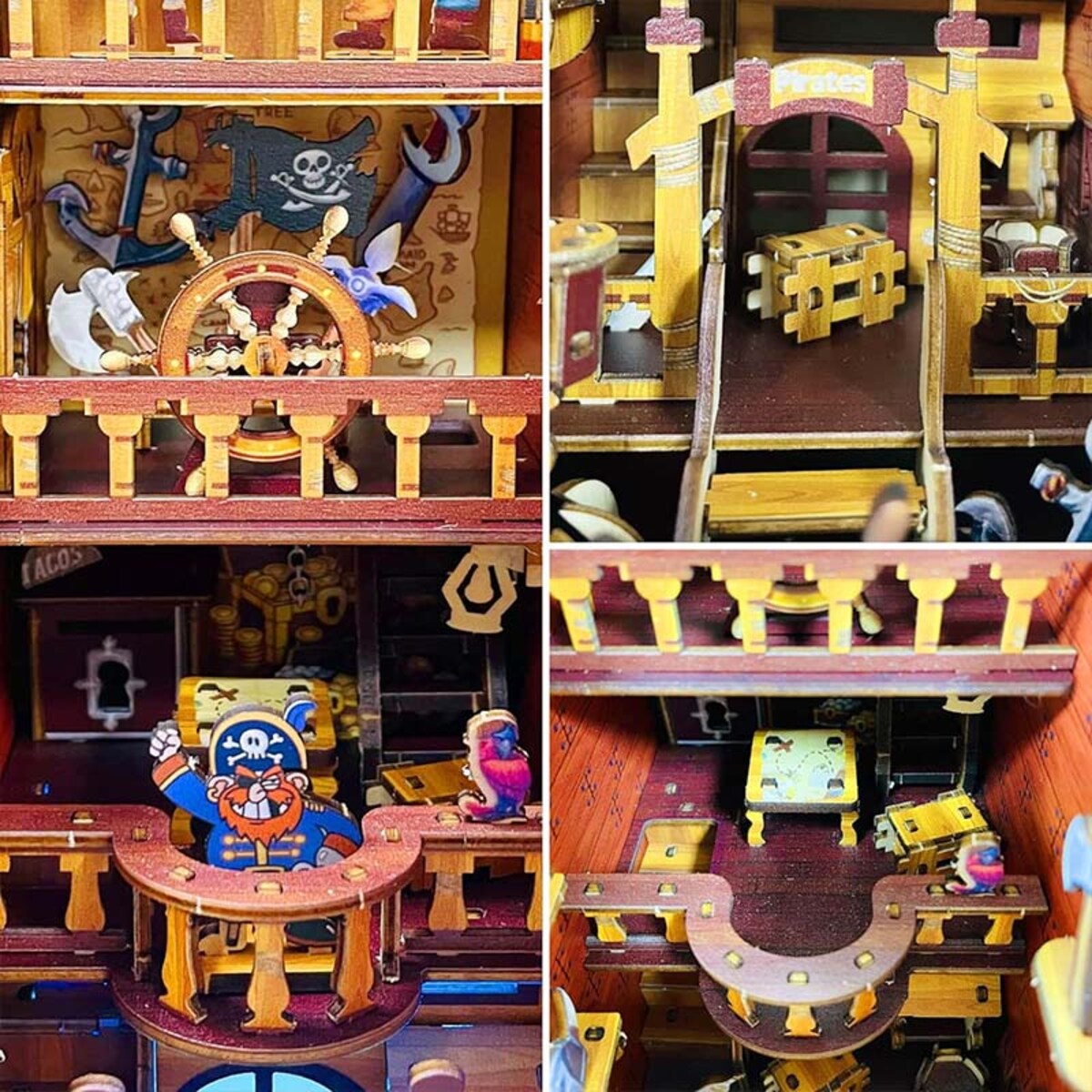 Miniaturowy domek Book Nook - Wyspa Piratów