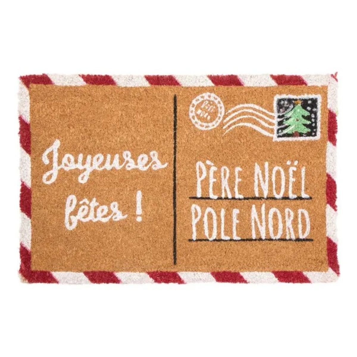 Wycieraczka wejściowa kokos, świąteczna, Joyeux Noël, 60x40 cm