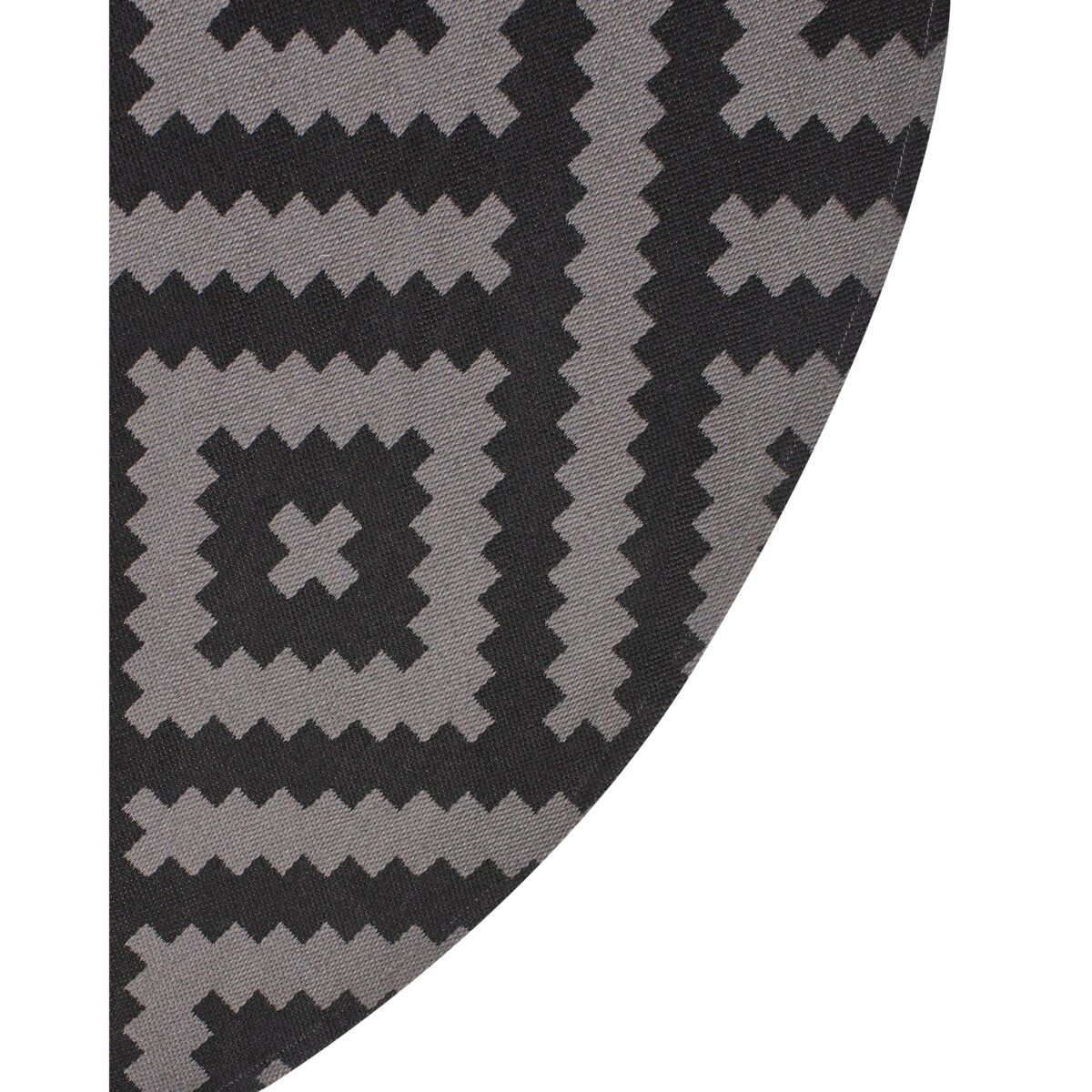 Dywan zewnętrzny AJMER Czarny ø 120 cm