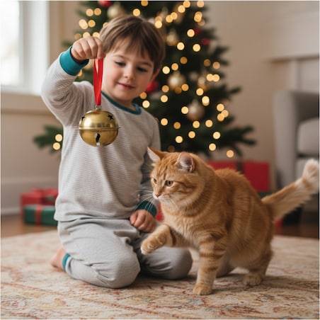 Dzwoneczki Metalowe Na Choinkę Drzwi 9 Cm Dzwoniące Na Boże Narodzenie Dekoracja 9 Cm