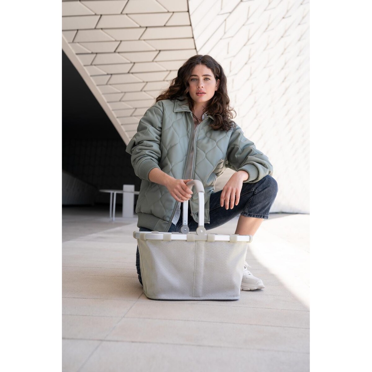 Koszyk CARRYBAG, herringbone sand