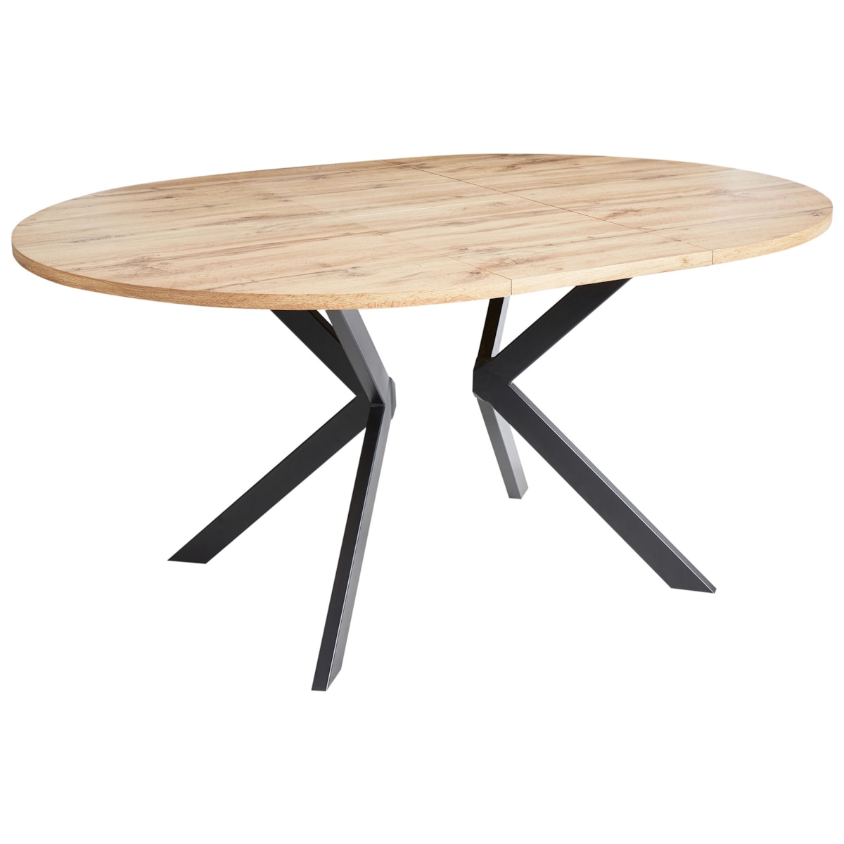 Stół do jadalni rozkładany CARLEA Jasnobrązowy 120/160 cm 120 cm