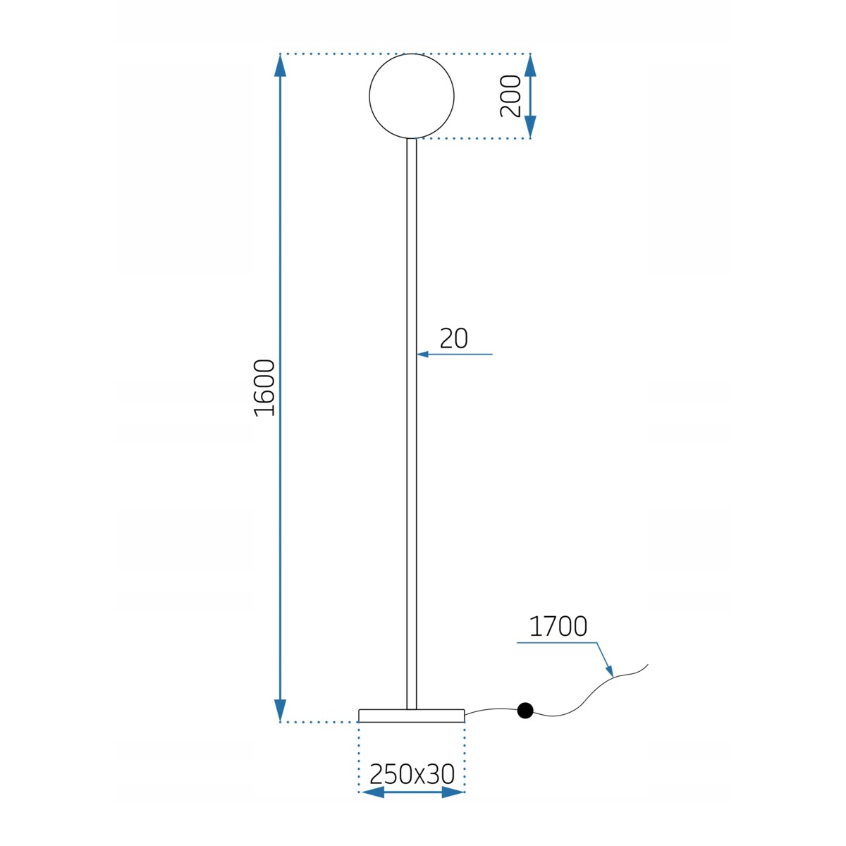 Lampa Stojąca Podłogowa Złota Biały Klosz