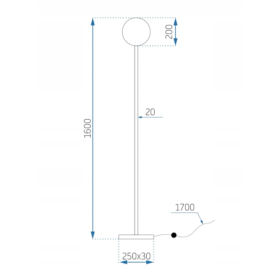 Lampa Stojąca Podłogowa Złota Biały Klosz