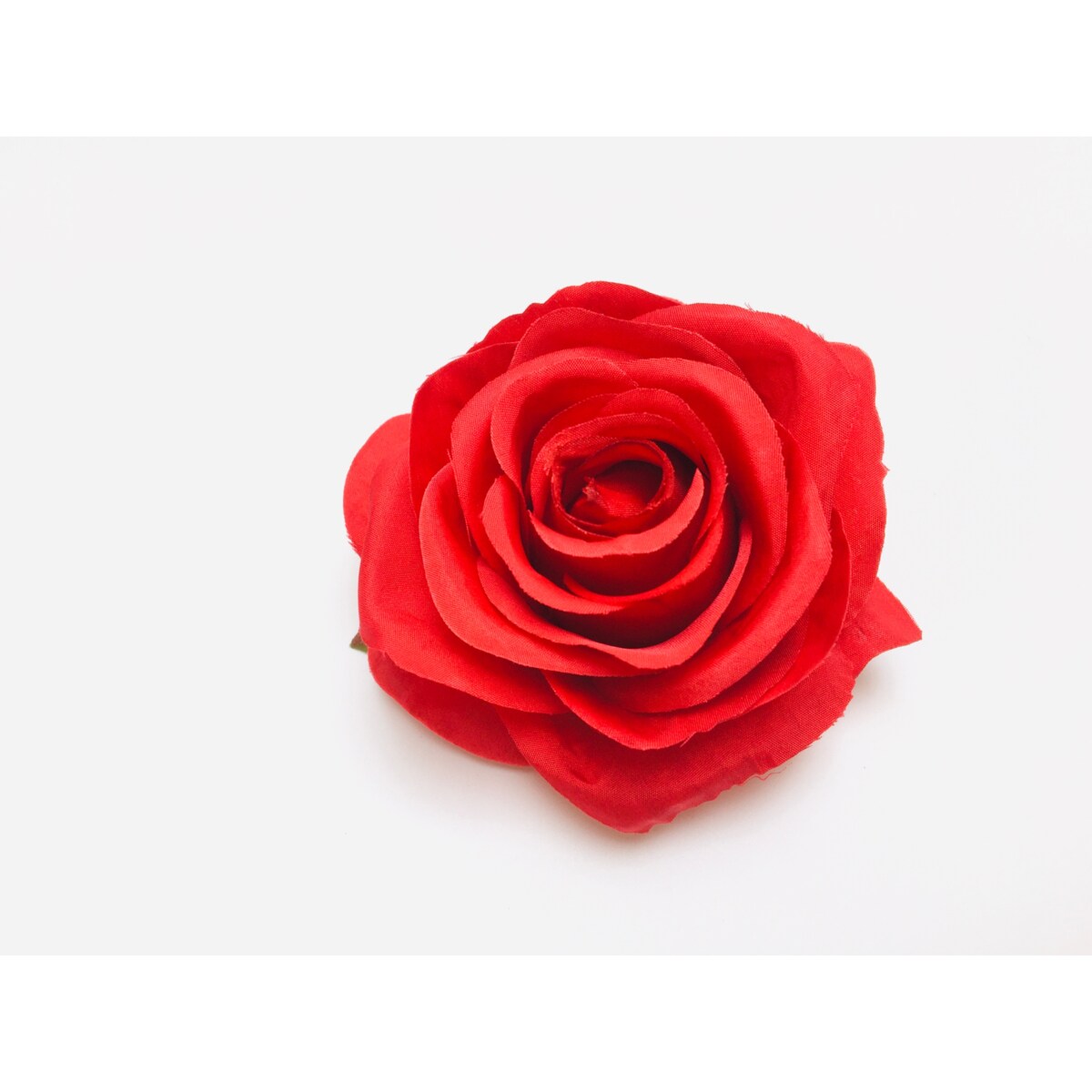 Róża CZERWONA sztuczna wyrobowa do wiązanek stroik główka pąk kwiaty 6szt