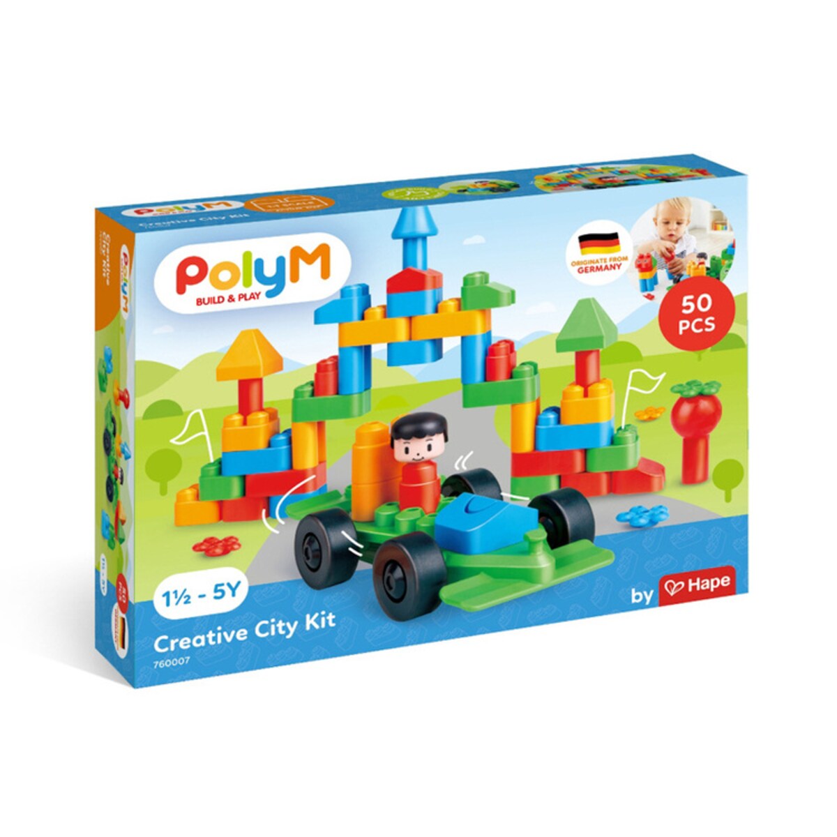 Miękkie Klocki Konstrukcyjne Miasto 50 el. 18m+ PolyM