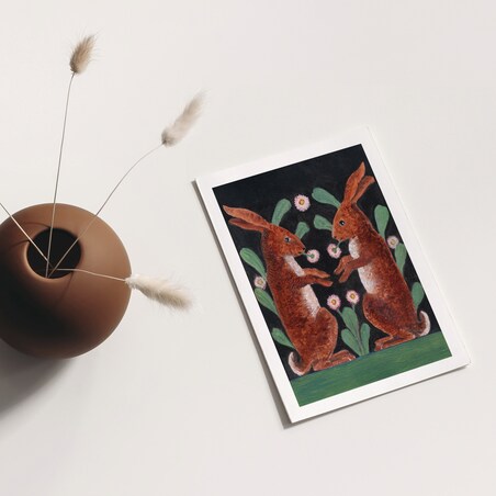 Plakat Dwa Zające 30x40cm