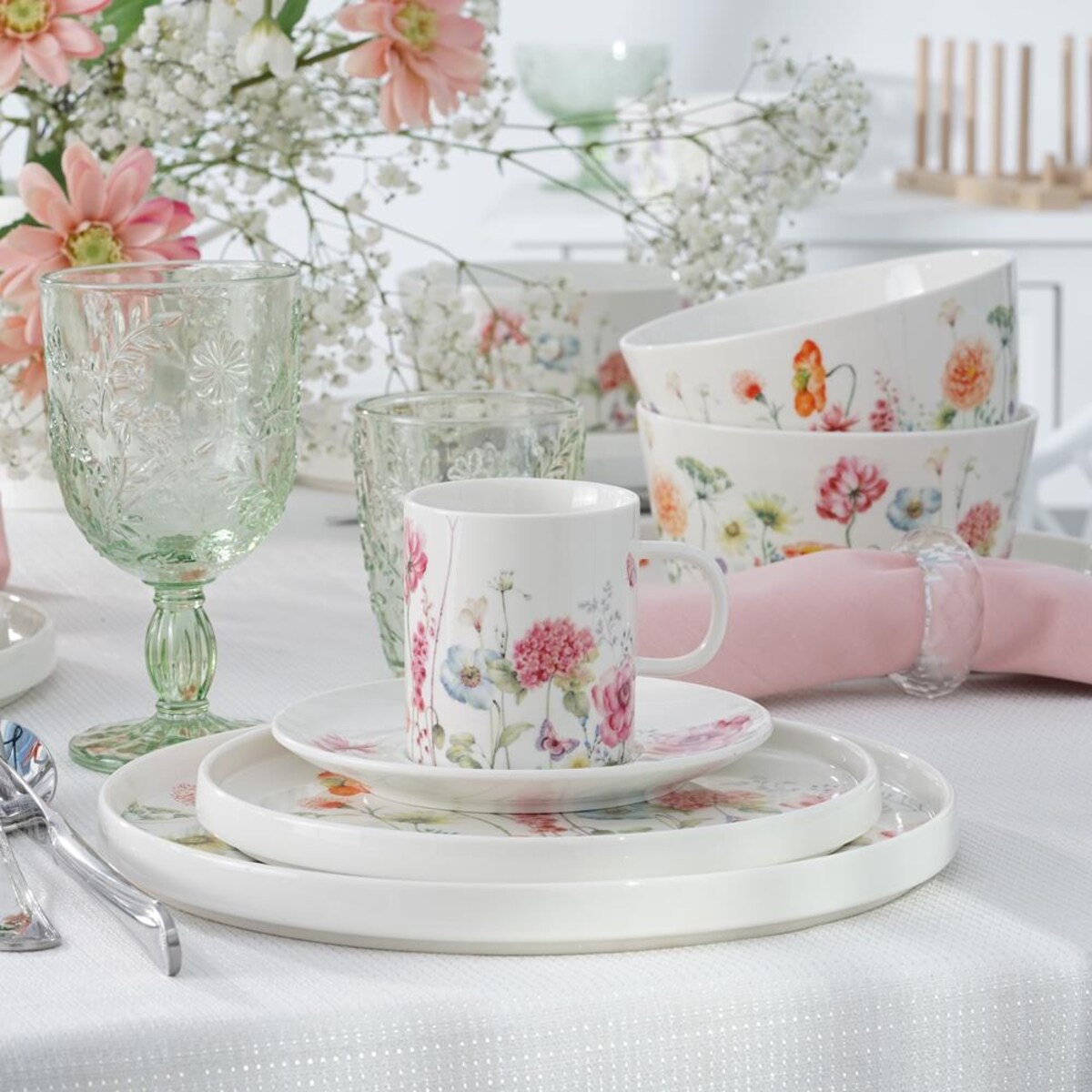 VILLA ITALIA Filiżanka do kawy porcelanowa 180 ml GARDENO