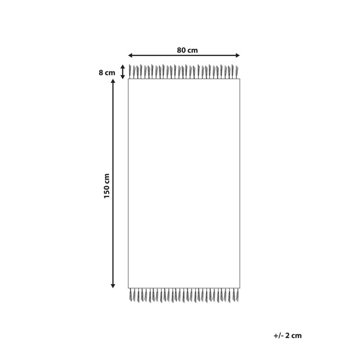 Dywan bawełniany 80 x 150 cm beżowy ARDAHAN
