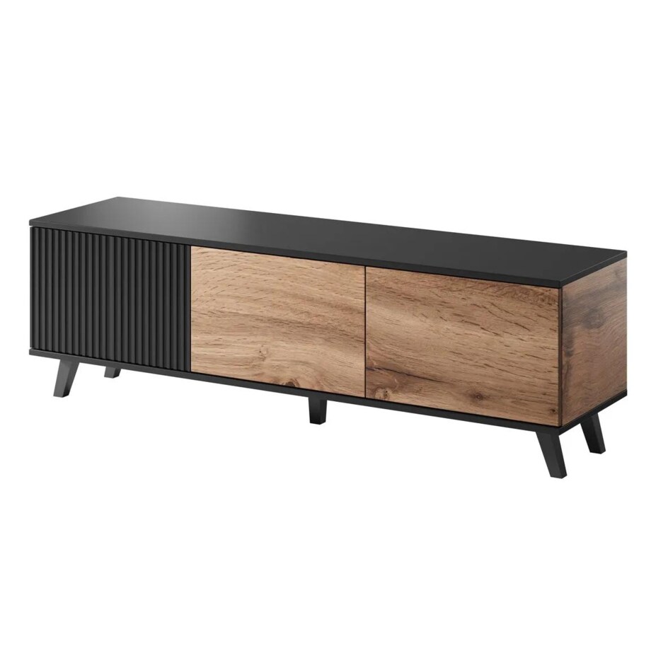 Szafka RTV RANDOM 1 150 dąb/czarna