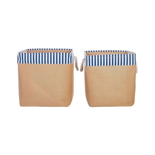 Zestaw 2 koszy tekstylnych beżowy TUGUL