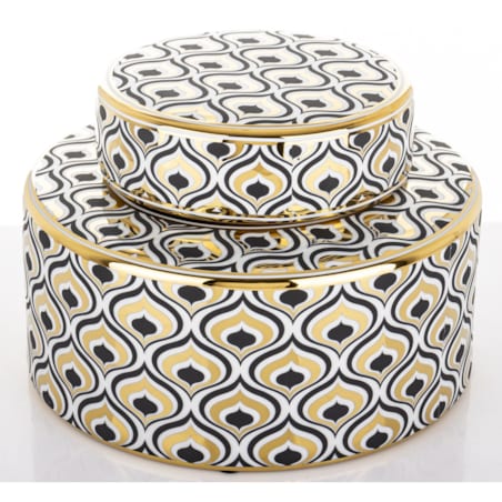 Pojemnik ceramiczny o ciekawym wzorze 16x23x23 cm