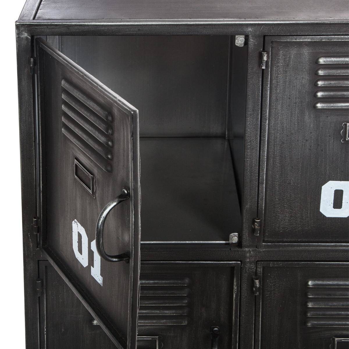 Szafa metalowa do przechowywania przedmiotów, na kółkach, wielodrzwiowa