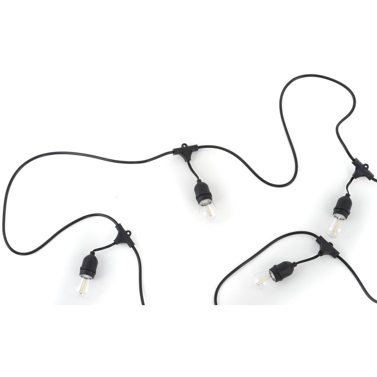 Girlanda świetlna | Wodoodporna | Żarówki LED 10m IP44 | Czarna