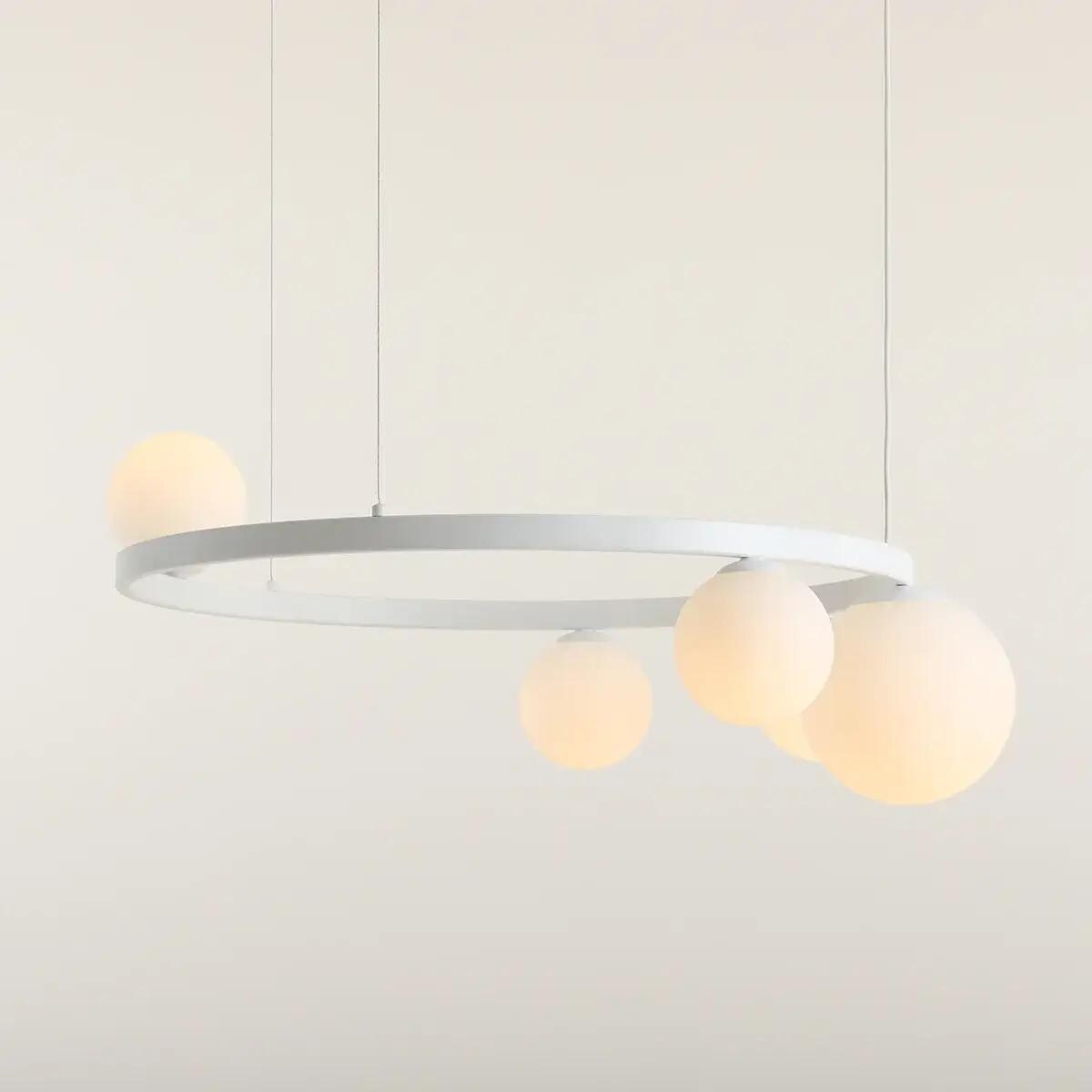 Okrągła lampa zwieszana Garda 1099F_R Aldex molekuły biały