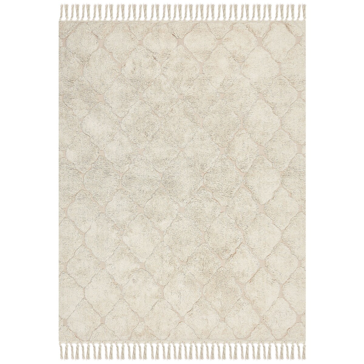 Dywan SILCHAR Beżowy 160 x 230 cm Bawełna