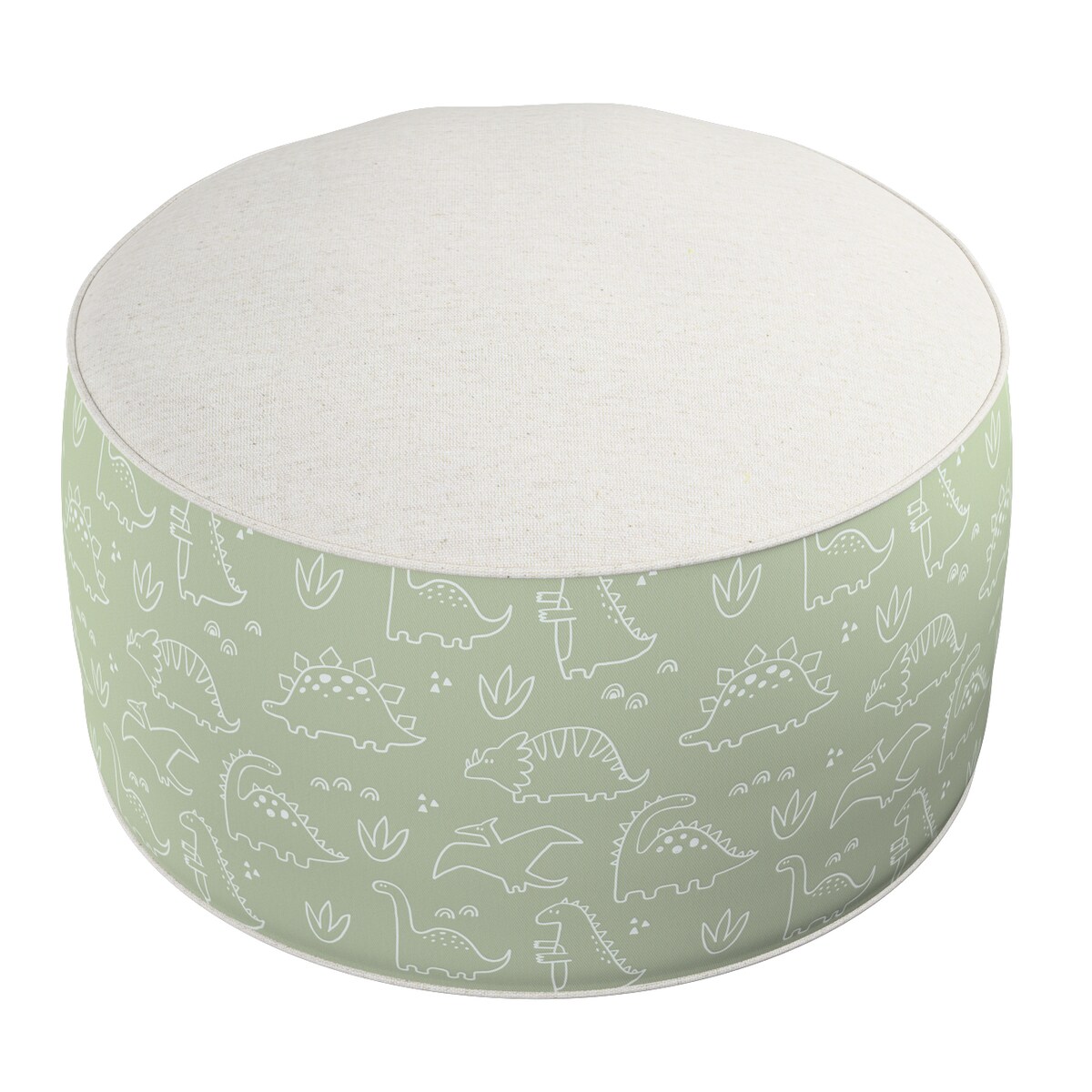 Puf dwukolorowy Coli, zielony, 50x25 cm, Magic Collection