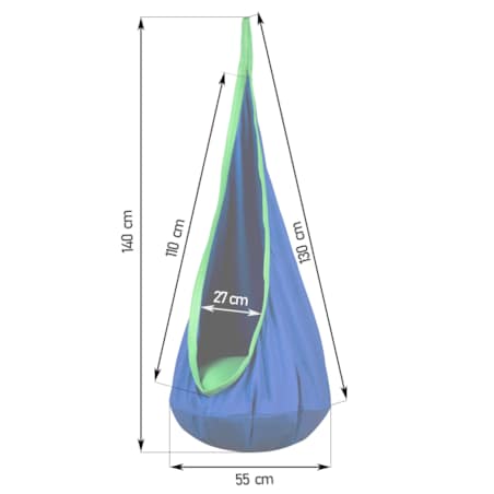 Kokon huśtawka bujak fotel wiszący dla dzieci Neo-Sport