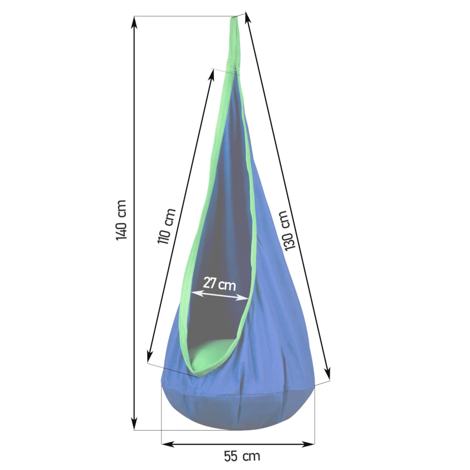 Kokon huśtawka bujak fotel wiszący dla dzieci Neo-Sport