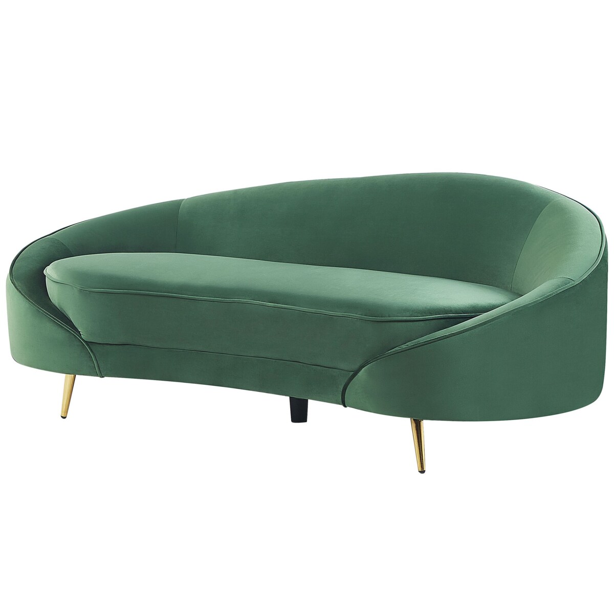 Sofa welurowa zielona SAVAR