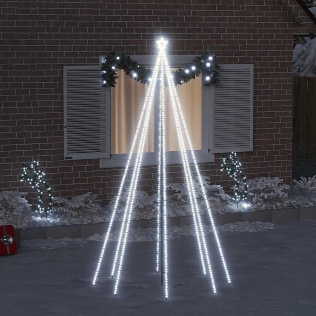 vidaXL Choinka z lampek ułożonych w wodospad, 400 diod LED, 2,5 m