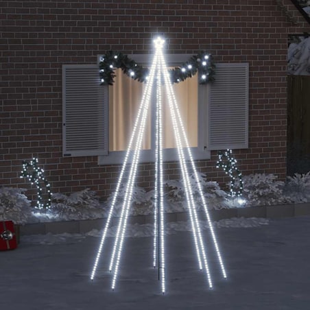 vidaXL Choinka z lampek ułożonych w wodospad, 400 diod LED, 2,5 m