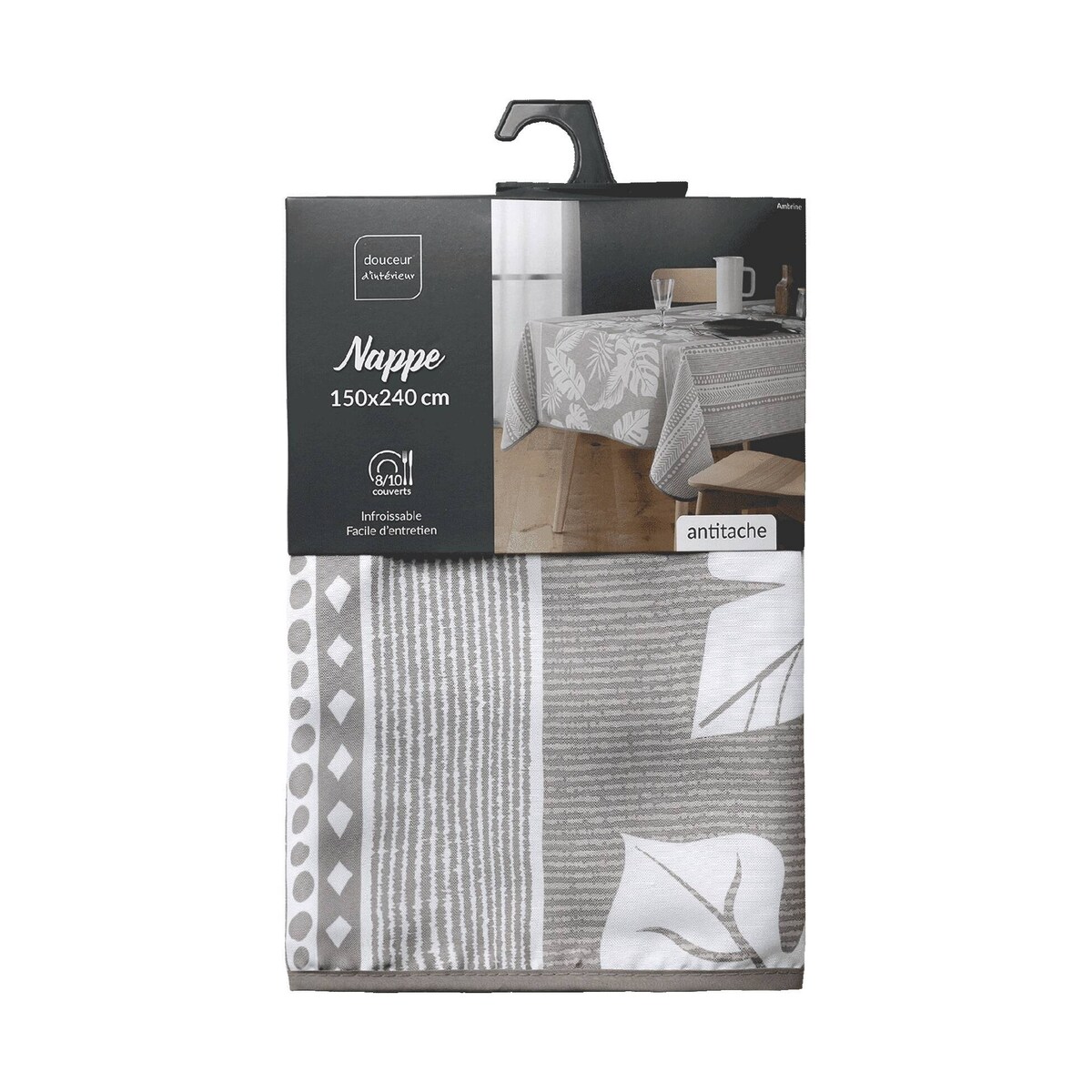 Obrus poliestrowy z nadrukiem AMBRINE, 150 x 240 cm