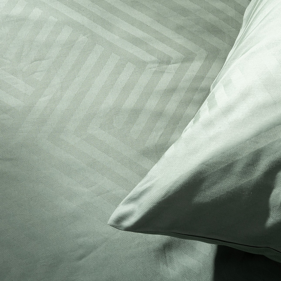 Pościel z satyny żakardowej Pine Green 220x200 cm, 220x200 cm