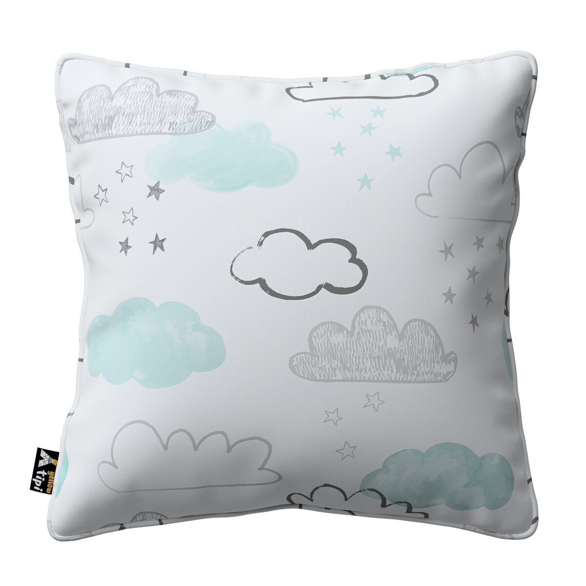 Poszewka Lola 45x45 ecru-niebieski