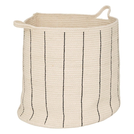 Kosze do przechowywania Cosy, bawełniane, w paski, 2 sztuki