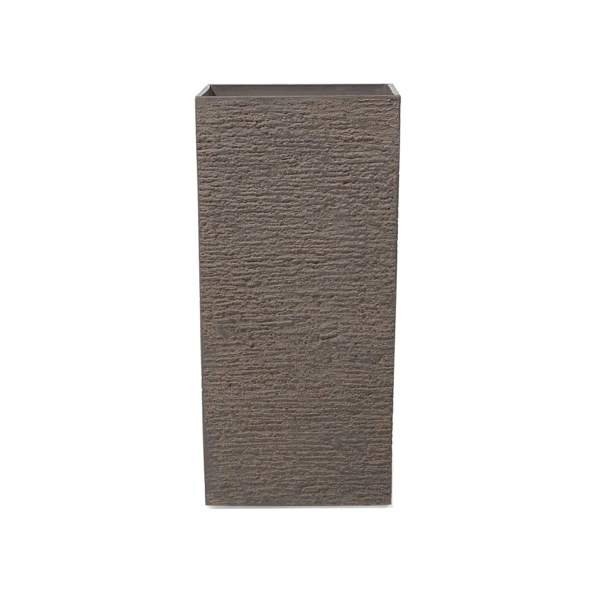 Doniczka 40 x 40 x 81 cm brązowa GAZA