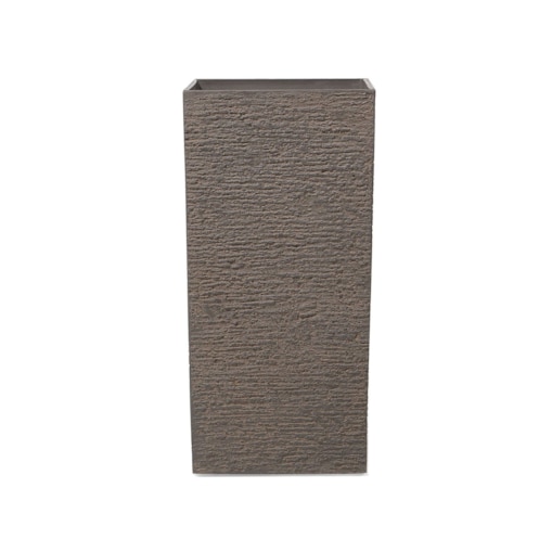 Doniczka 40 x 40 x 81 cm brązowa GAZA