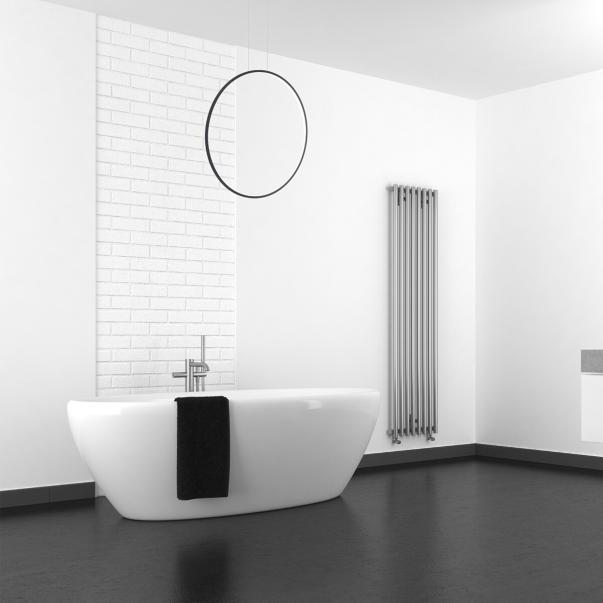 Wisząca lampa Saturno ML8856 Milagro LED 46W 4000K do jadalni IP44 czarna