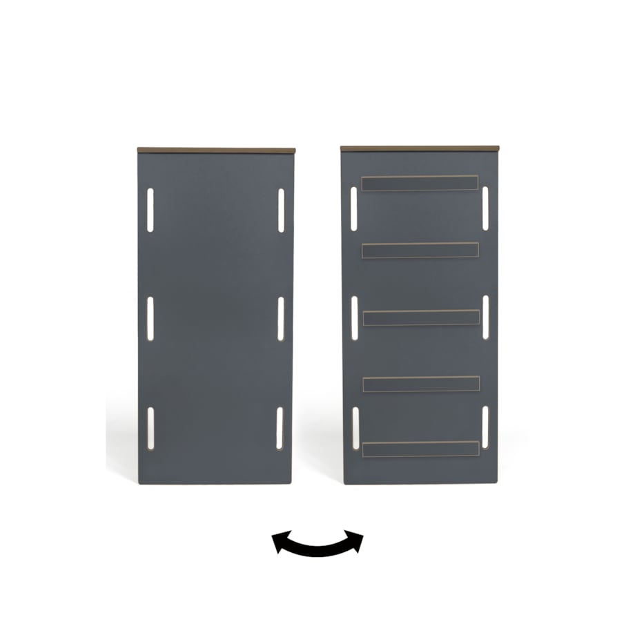 Drabinka Pikler + DUŻA zjeżdżalnia DRABINKA - szara