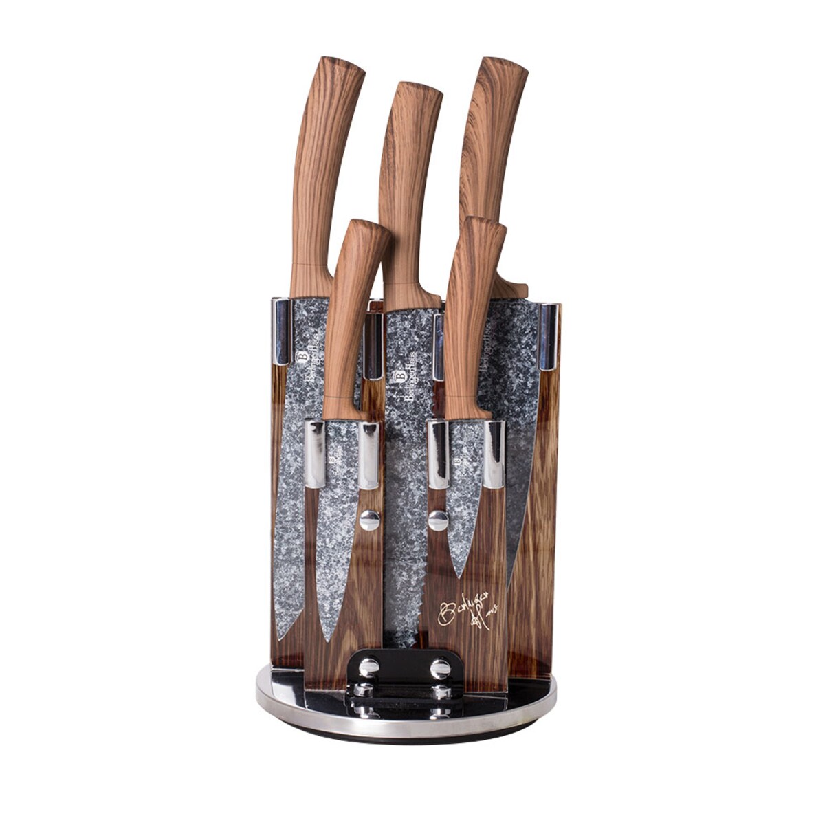 Zestaw noży w stojaku obrotowym Berlinger Haus BH-2160