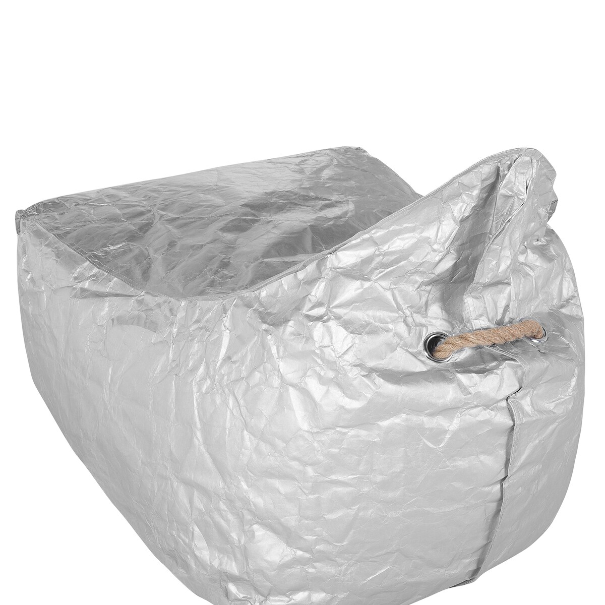 Fotel worek 200 L DROP 63 cm 75 cm Srebrny