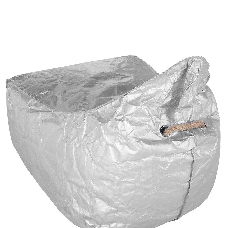 Fotel worek 200 L DROP 63 cm 75 cm Srebrny