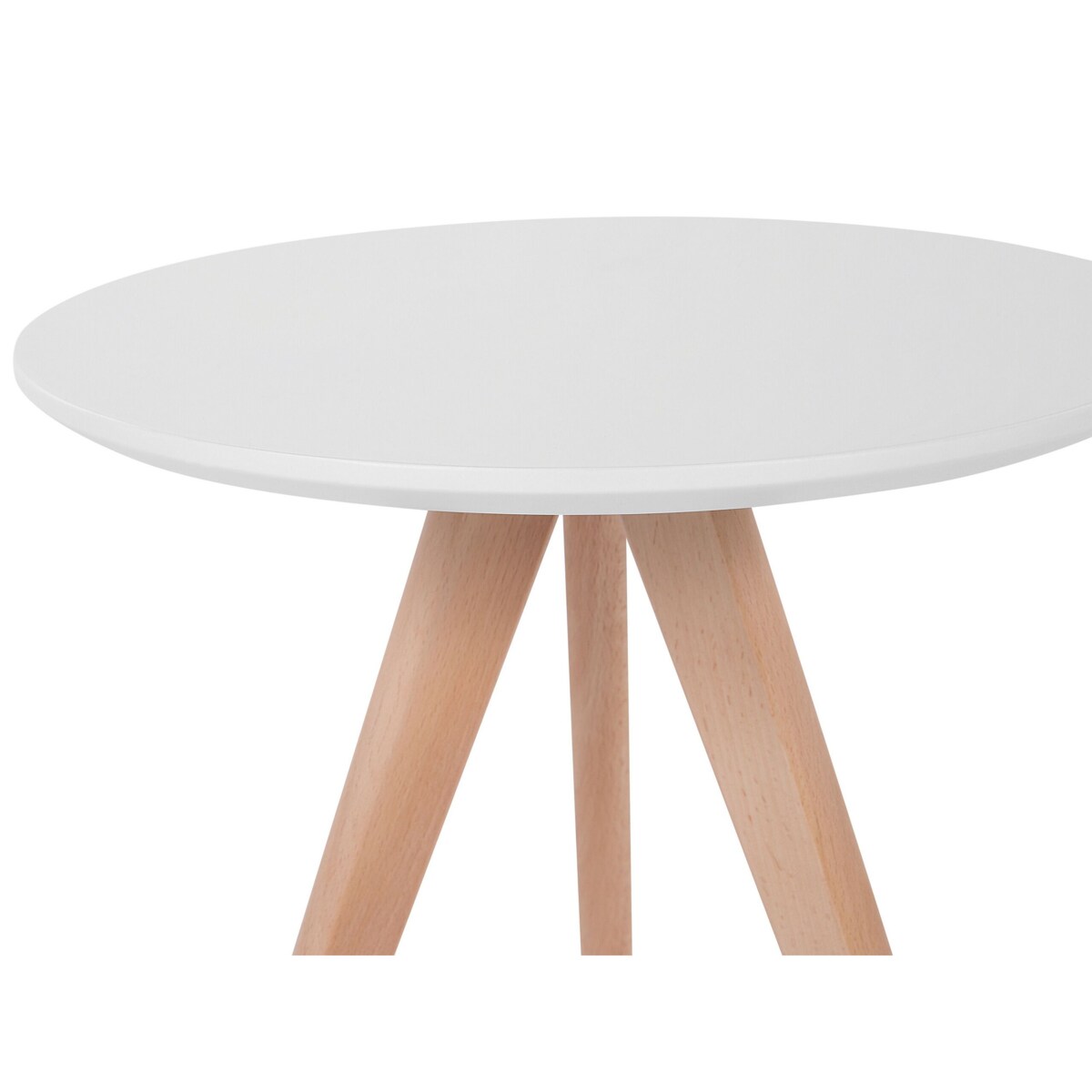 Zestaw 3 stolików kawowych biały VEGAS