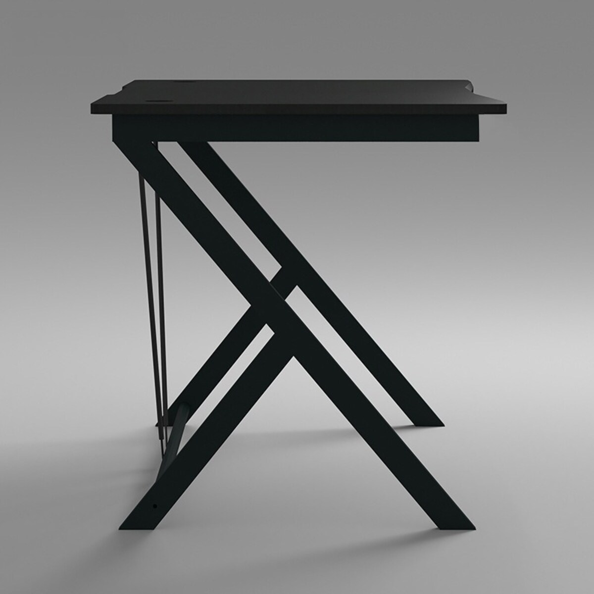 Biurko stolik gamingowe komputerowe loft nowoczesne czarne carbon 100 cm